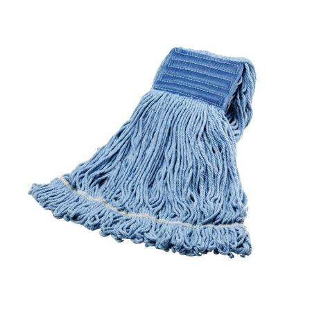 JANICO Pec Large Blended Cotton Wide Band Looped End Mop, Blue 3042  (PEC)